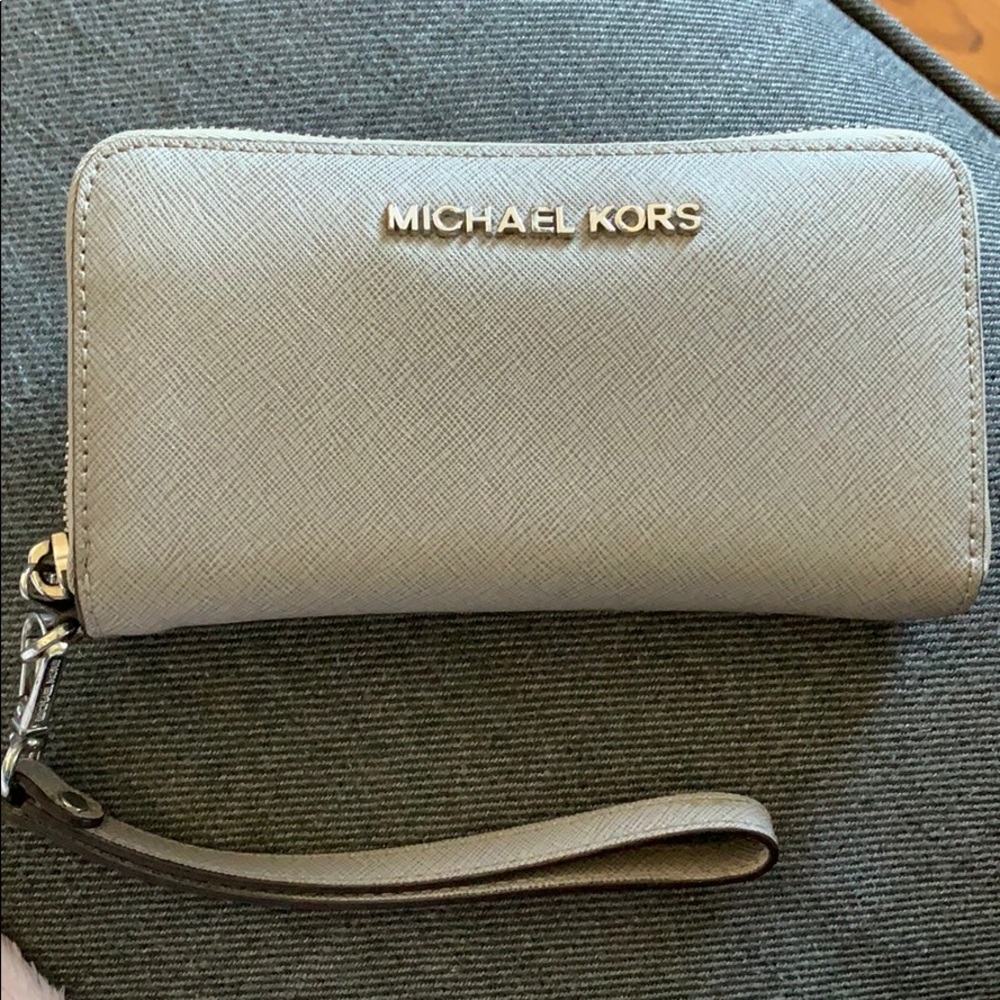 Michael Kors Grey Wristlet